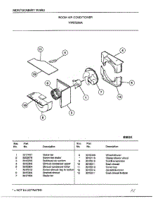 Room Air Conditioner Page 4 parts for Frigidaire Air Conditioner 5289A from AppliancePartsPros.com
