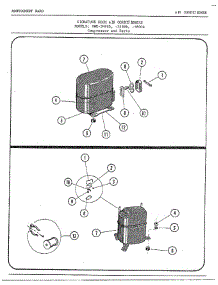 Compressor parts for Frigidaire Air Conditioner 5559B from AppliancePartsPros.com