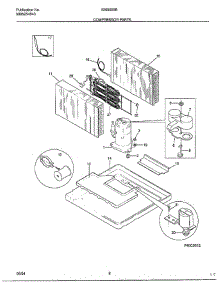 Compressor parts for Frigidaire Air Conditioner 5368000B from AppliancePartsPros.com