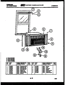 07 - Window Mounting Parts parts for Frigidaire Air Conditioner A06LE2E1 from AppliancePartsPros.com