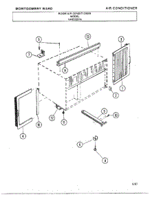 Room Air Conditioner Page 9 parts for Frigidaire Air Conditioner 5337A from AppliancePartsPros.com