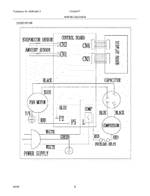 06 - Wiring Diagram parts for Frigidaire Air Conditioner FAA064P7A4 from AppliancePartsPros.com