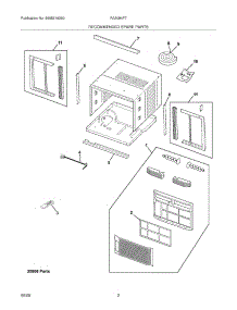 03 - Recommended Spare Parts parts for Frigidaire Air Conditioner FAA084P7A11 from AppliancePartsPros.com