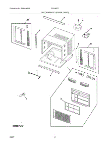 03 - Recommended Spare Parts parts for Frigidaire Air Conditioner FAA085P7AENG1 from AppliancePartsPros.com