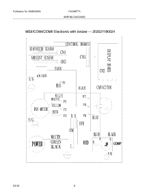 04 - Wiring Diagram parts for Frigidaire Air Conditioner FAA085T7A3 from AppliancePartsPros.com