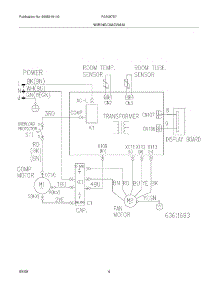 04 - Wiring Diagram parts for Frigidaire Air Conditioner FAA087S7A11 from AppliancePartsPros.com