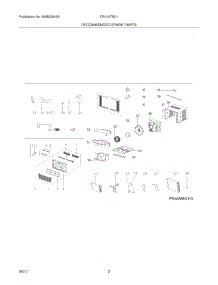 03 - Recommended Spare Parts parts for Frigidaire Air Conditioner CRA107BU110 from AppliancePartsPros.com