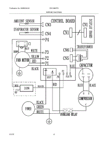 04 - Wiring Diagram parts for Frigidaire Air Conditioner CRA186MT210 from AppliancePartsPros.com