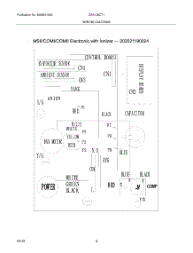 04 - Wiring Diagram parts for Frigidaire Air Conditioner CRA126CT10 from AppliancePartsPros.com