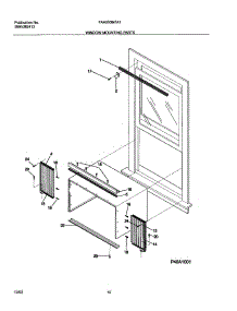 11 - Window Mounting Parts parts for Frigidaire Air Conditioner FAA053M7A1 from AppliancePartsPros.com