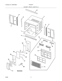 03 - Cabinet / Front / Controls parts for Frigidaire Air Conditioner FAA087P7A4 from AppliancePartsPros.com
