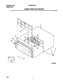 02 - Cabinet Front / Wrapper parts for Frigidaire Air Conditioner FAC052G7A3 from AppliancePartsPros.com