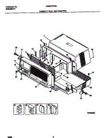 02 - Cab Frnt,Wrapper parts for Frigidaire Air Conditioner FAB067W7B4 from AppliancePartsPros.com