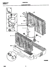05 - Compressor parts for Frigidaire Air Conditioner FAB067W7B4 from AppliancePartsPros.com
