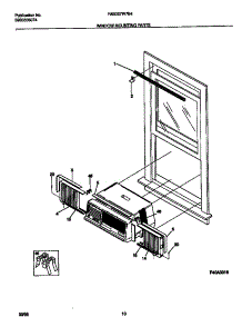 06 - Window Mounting parts for Frigidaire Air Conditioner FAB067W7B4 from AppliancePartsPros.com