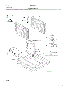 09 - Compressor parts for Frigidaire Air Conditioner FAC052K7A1 from AppliancePartsPros.com