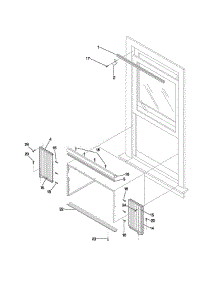 Window Mounting parts for Frigidaire Air Conditioner FAC052K7A9 from AppliancePartsPros.com