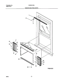 11 - Window Mounting Parts parts for Frigidaire Air Conditioner FAC051K7A6 from AppliancePartsPros.com