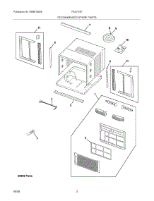 03 - Recommended Spare Parts parts for Frigidaire Air Conditioner FAA074S7A13 from AppliancePartsPros.com