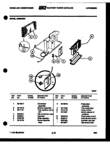 03 - Unit Parts parts for Frigidaire Air Conditioner A08ME2E3 from AppliancePartsPros.com