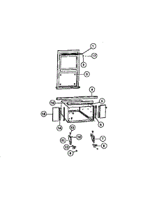 06 - Window Mounting Parts parts for Frigidaire Air Conditioner AR22NS5N1 from AppliancePartsPros.com