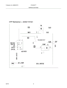 04 - Wiring Diagram parts for Frigidaire Air Conditioner CRA050XT75 from AppliancePartsPros.com