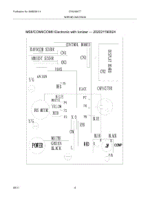 04 - Wiring Diagram parts for Frigidaire Air Conditioner CRA065AT710 from AppliancePartsPros.com