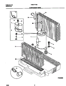 05 - Compressor  Parts parts for Frigidaire Air Conditioner FAB077Y7B3 from AppliancePartsPros.com