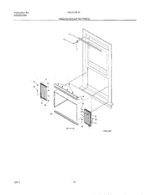 11 - Window Mounting parts for Frigidaire Air Conditioner FAC051K7A4 from AppliancePartsPros.com