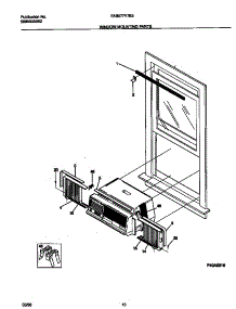 06 - Window  Mounting  Parts parts for Frigidaire Air Conditioner FAB077Y7B3 from AppliancePartsPros.com