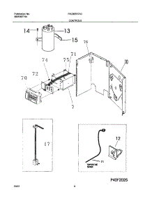 05 - Controls parts for Frigidaire Air Conditioner FAC055K7A3 from AppliancePartsPros.com