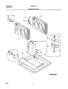 09 - Compressor Parts parts for Frigidaire Air Conditioner FAC055K7A3 from AppliancePartsPros.com