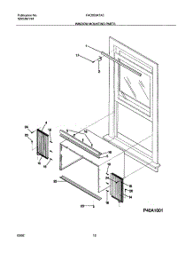 11 - Window Mounting Parts parts for Frigidaire Air Conditioner FAC055K7A3 from AppliancePartsPros.com