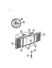 06 - Window Mounting Parts parts for Frigidaire Air Conditioner FAC079P7B2 from AppliancePartsPros.com