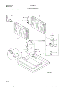 09 - System parts for Frigidaire Air Conditioner FAC084K7A3 from AppliancePartsPros.com