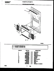 06 - Window Mounting Parts parts for Frigidaire Air Conditioner FAC083T7A2 from AppliancePartsPros.com
