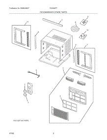 03 - Recommended Spare Parts parts for Frigidaire Air Conditioner FAA062P7AA from AppliancePartsPros.com