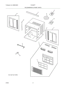 03 - Recommended Spare Parts parts for Frigidaire Air Conditioner FAA063P7AB from AppliancePartsPros.com