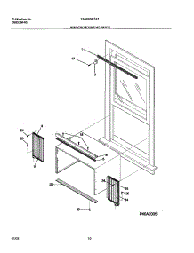 11 - Window Mounting Parts parts for Frigidaire Air Conditioner FAA065M7A1 from AppliancePartsPros.com