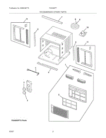 03 - Recommended Spare Parts parts for Frigidaire Air Conditioner FAA062P7AENG5 from AppliancePartsPros.com