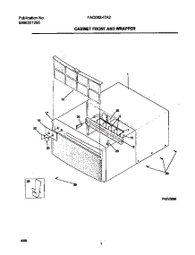02 - Cabinet Front / Wrapper parts for Frigidaire Air Conditioner FAC082H7A2 from AppliancePartsPros.com