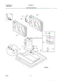 09 - Compressor parts for Frigidaire Air Conditioner FAC064K7A1 from AppliancePartsPros.com