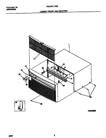 02 - Cabinet Front And Wrapper parts for Frigidaire Air Conditioner FAC063T7A5B from AppliancePartsPros.com