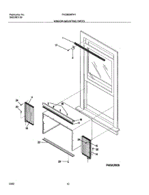 11 - Window Mounting Parts parts for Frigidaire Air Conditioner FAC083M7A1 from AppliancePartsPros.com