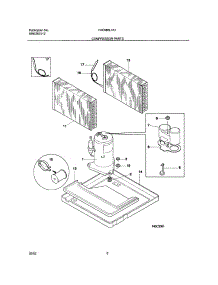 09 - Compressor Parts parts for Frigidaire Air Conditioner FAC086L7A1 from AppliancePartsPros.com