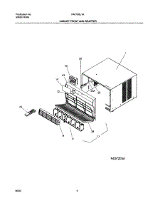 03 - Cabinet parts for Frigidaire Air Conditioner FAC105L1A2 from AppliancePartsPros.com