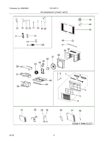 03 - Recommended Spare Parts parts for Frigidaire Air Conditioner FAC105T1A3 from AppliancePartsPros.com