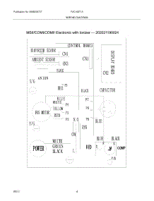04 - Wiring Diagram parts for Frigidaire Air Conditioner FAC105T1A11 from AppliancePartsPros.com