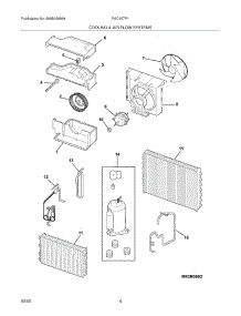 05 - Cooling & Air Flow Systems parts for Frigidaire Air Conditioner FAC107P1A1 from AppliancePartsPros.com