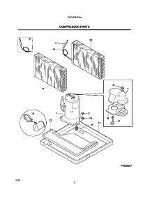 09 - Compressor Parts parts for Frigidaire Air Conditioner FAC054J7A4 from AppliancePartsPros.com